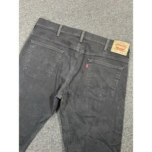 Levi's 569 Loose Straight Jeans Men's 38x30 (Fits 40x29) Black Denim Stretch